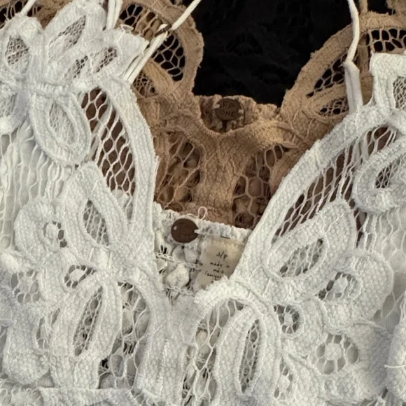 FP Bralette Set in Black, Tan, and White - Picture 3 of 4